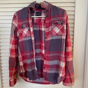 American Eagle Flannel Top